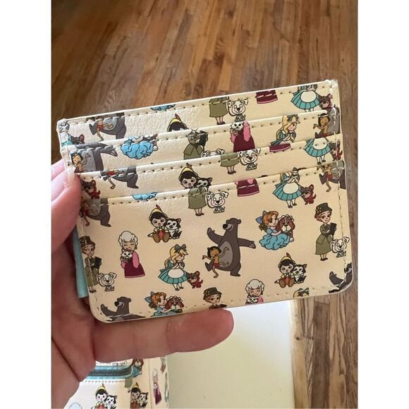 Loungefly Disney Pets Love Backpack + Card Holder Bundle - Picture 3 of 8